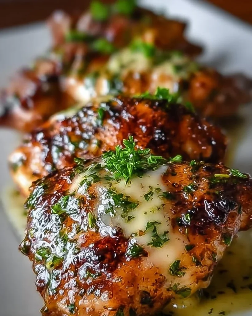 Delicious forgotten chicken recipe served with vegetables