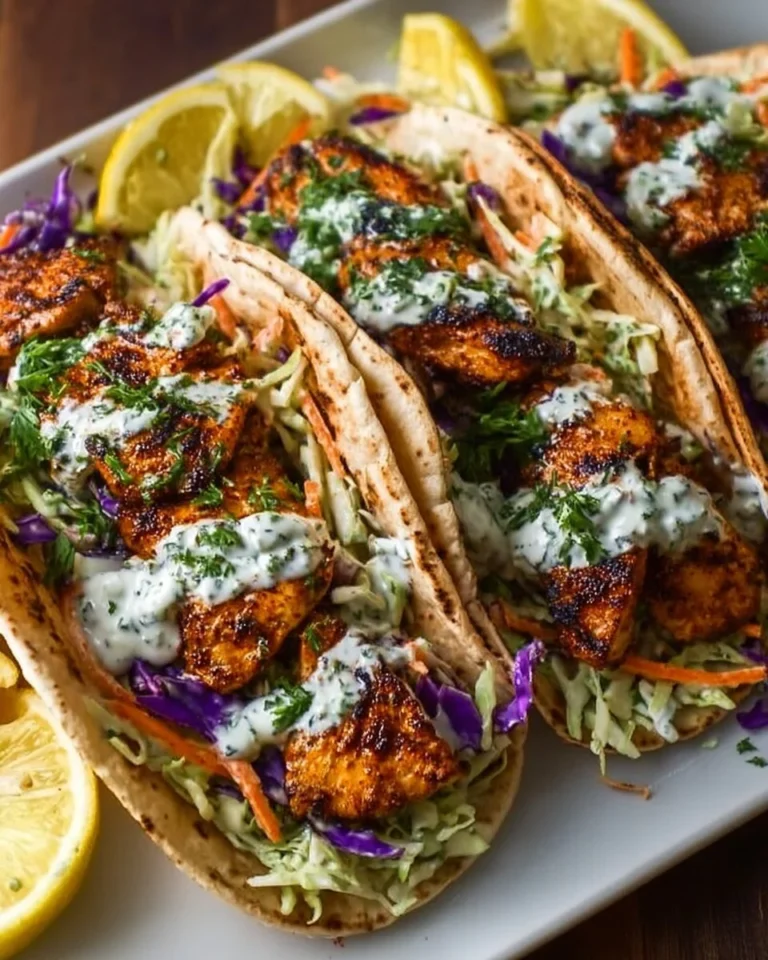 Easy Sheet Pan Chicken Pitas with Fresh Herb Ranch Slaw