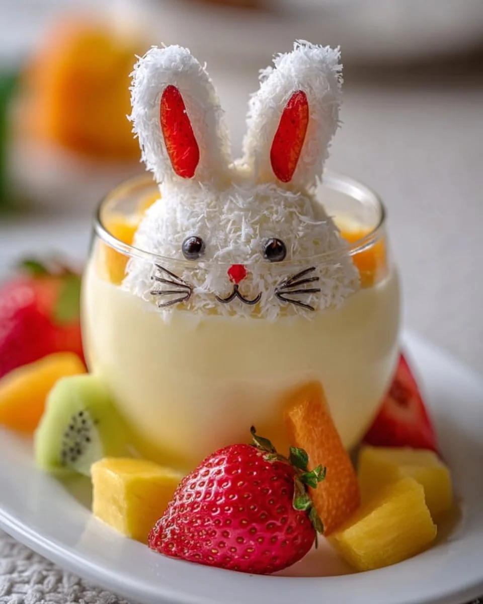 Creamy and fruity homemade Easter Bunny Punch for festive celebrations