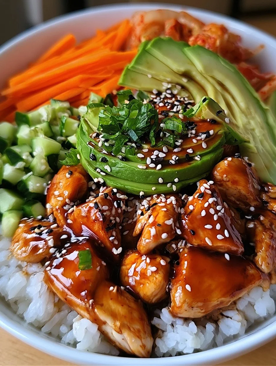 Bol de riz au poulet coréen