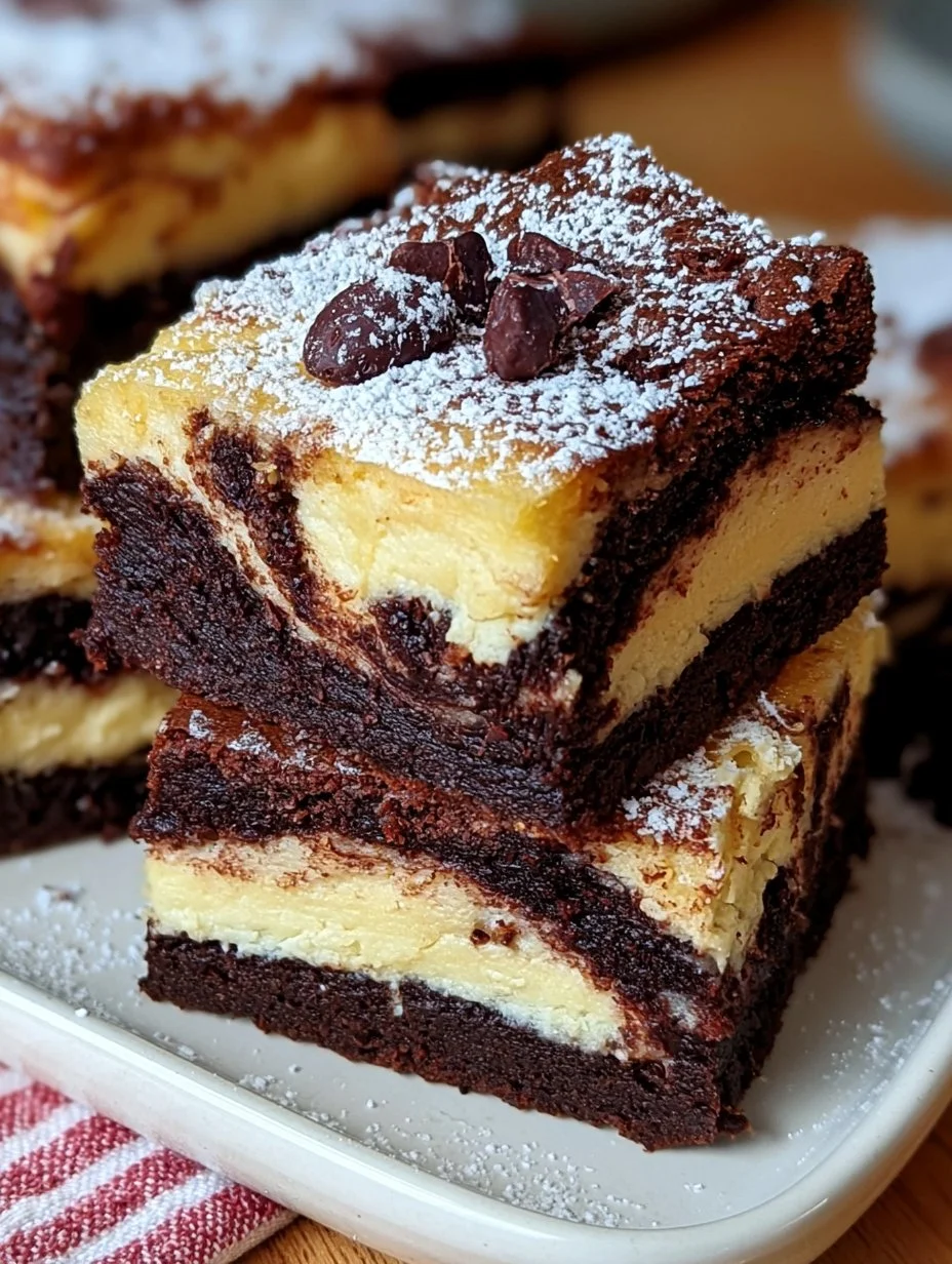Brownies au cheesecake