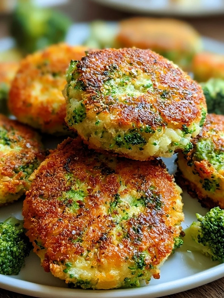 Galettes de brocoli au fromage