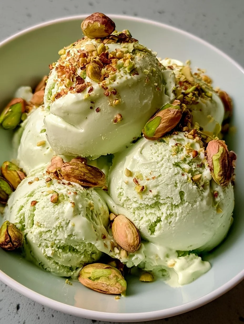 Glace Pistache sans Sorbetière
