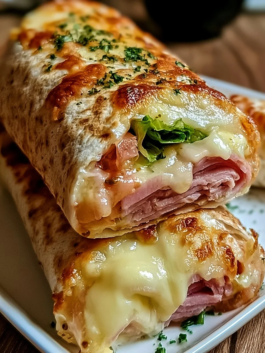 Pain de main avec jambon et fromage