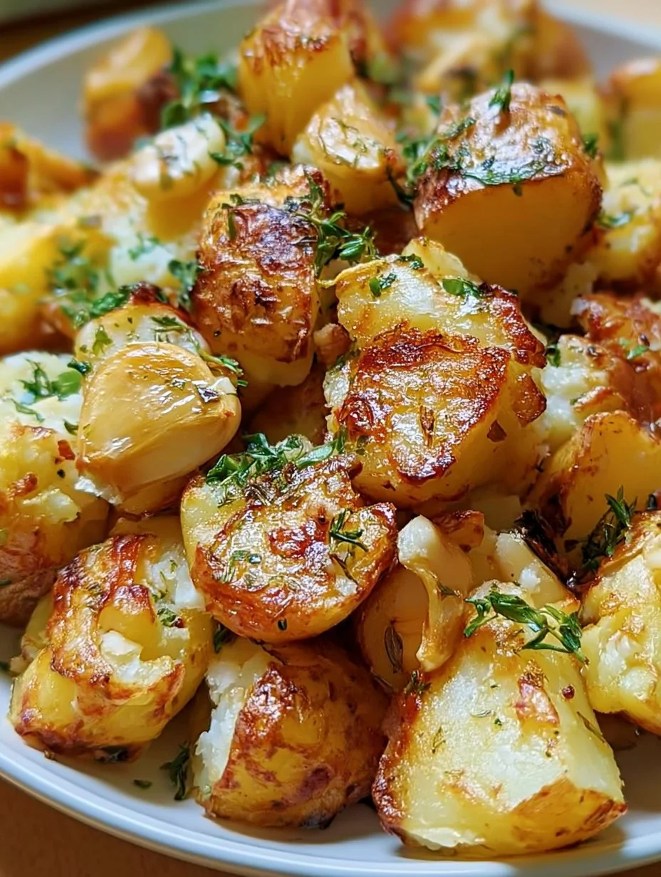 Pommes de Terre Écrasées au Four
