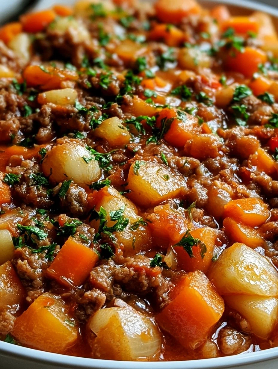 Ragoût de viande hachée russe