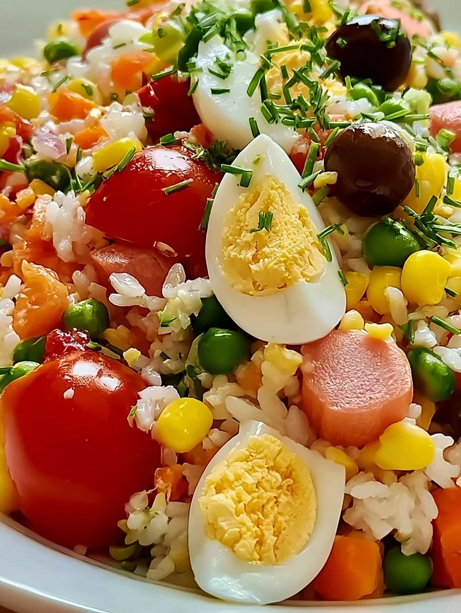 Salade de riz complet rapide et facile