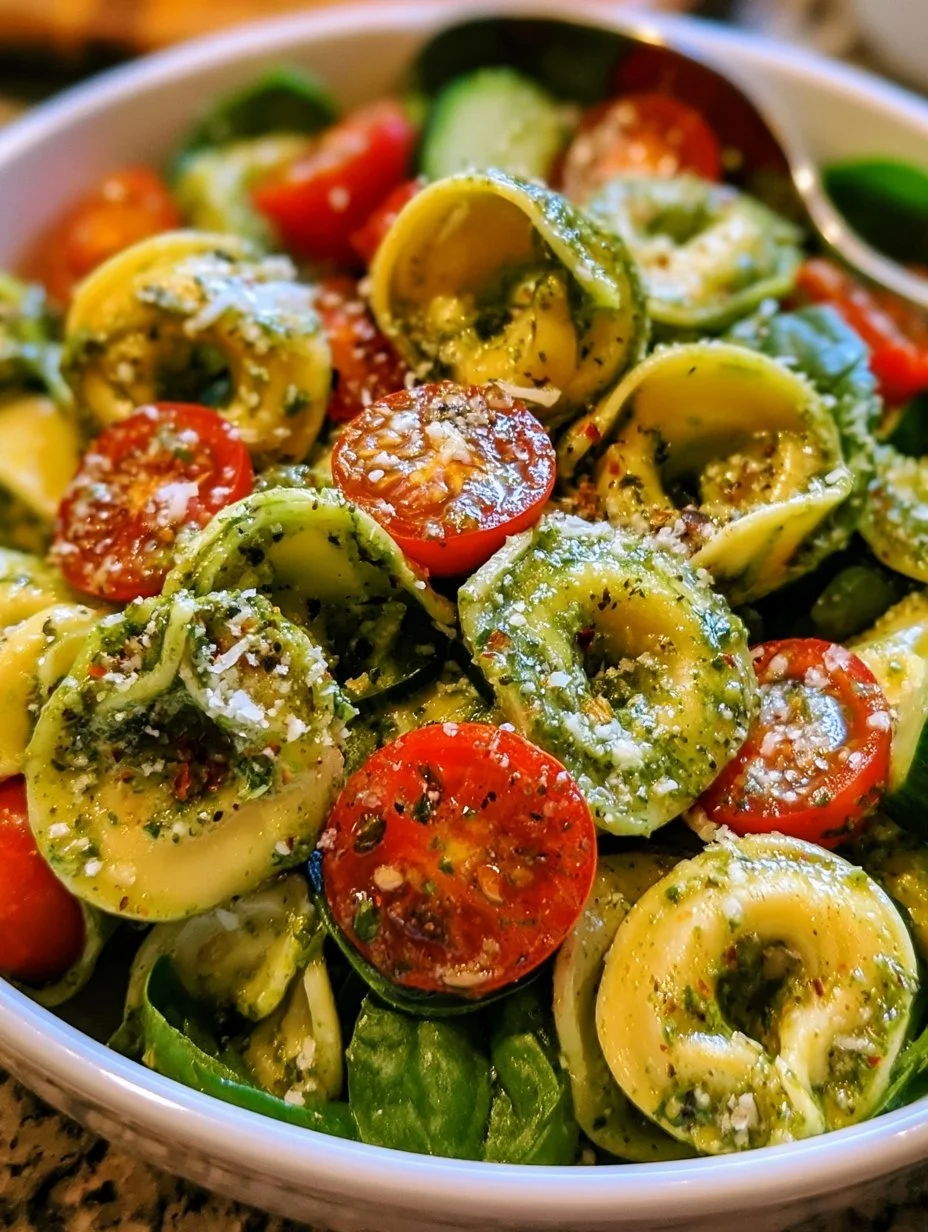 Salade de Tortellini au Pesto
